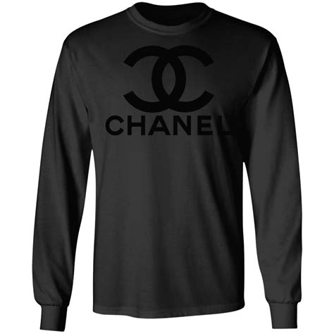 chanel black long sleeve shirt|chanel blouses tops.